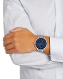 Tommy Hilfiger Chase Multifunction Blue Dial Silver Steel Strap Watch for Men - 1791575 Buy Now By Tommy Hilfiger