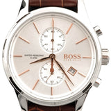 Hugo Boss Jet White Dial Brown Leather Strap Watch for Men - 1513280 Buy Now By Hugo Boss