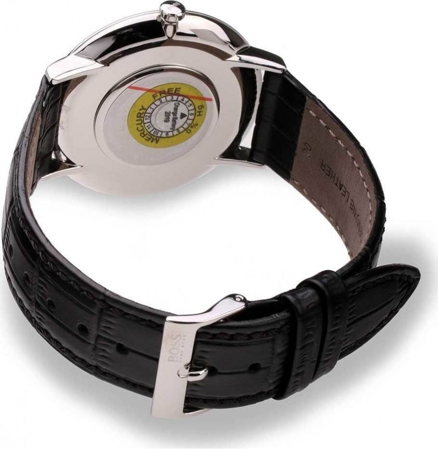 Hugo Boss Jackson Black Dial Black Leather Strap Watch for Men - 1513369 Buy Now By Hugo Boss