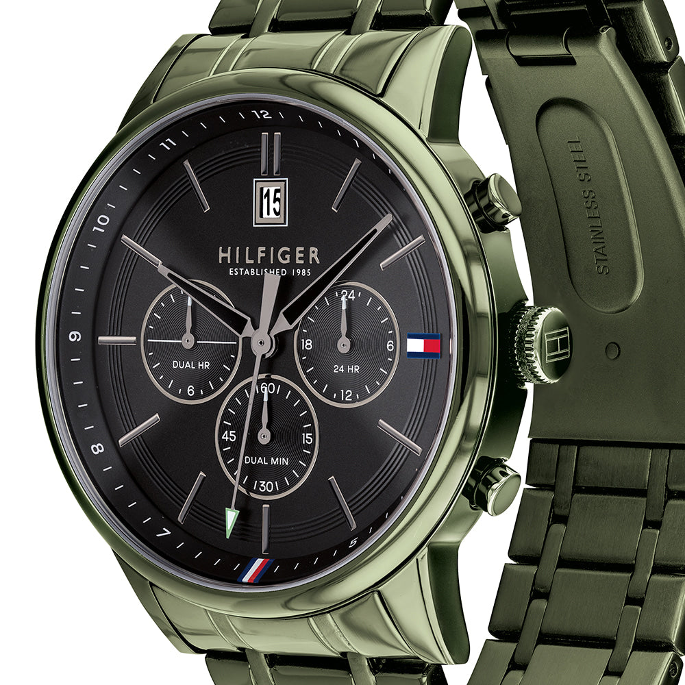 Tommy Hilfiger Quartz Black Dial Black Steel Strap Watch for Men - 1791634 Buy Now By Tommy Hilfiger