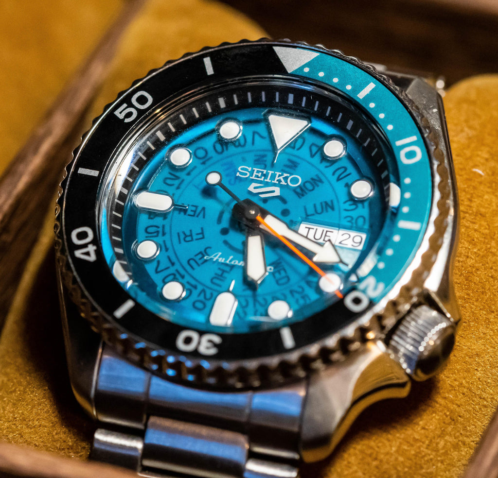 Seiko 5 Sports SKX Skeleton Green Dial Silver Steel Strap Watch For Men - SRPJ45K1 Buy Now By Seiko