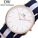 Daniel Wellington Classic Glasgow White Dial Two Tone NATO Strap Watch for Men - DW00100004 Buy Now By Daniel Wellington
