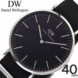 Daniel Wellington Classic Cornwall Black Dial Black Nylon Strap Watch For Women - DW00100149 Buy Now By Daniel Wellington