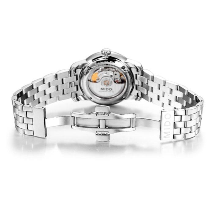 Mido Baroncelli III Automatic Silver Dial Silver Steel Strap Watch For Men - M8600.4.67.1 Buy Now By Mido