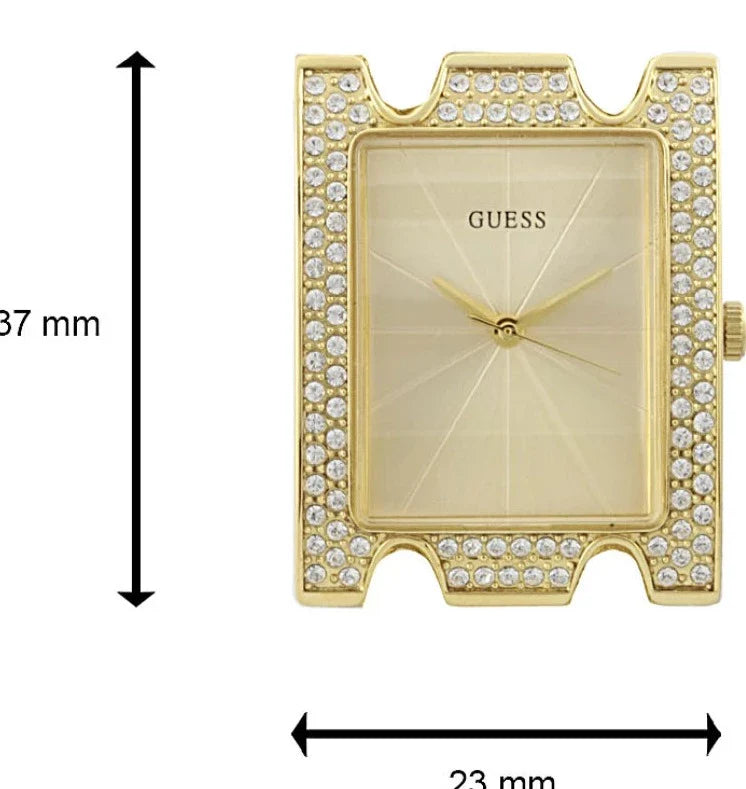 Guess MOD Heavy Metal Diamonds Gold Dial Gold Steel Strap Watch for Women - W0072L1 Buy Now By Guess
