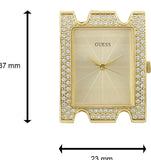 Guess MOD Heavy Metal Diamonds Gold Dial Gold Steel Strap Watch for Women - W0072L1 Buy Now By Guess