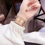 Guess Mod Heavy Metal Diamonds Rose Gold Dial Rose Gold Steel Strap Watch for Women - W0072L3 Buy Now By Guess