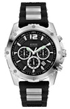 Guess Intrepid Chronograph Black Dial Two Tone Steel Strap Watch for Men - W0167G1 Buy Now By Guess