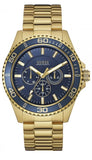 Guess Chaser Multifunction Blue Dial Gold Steel Strap Watch for Men - W0172G5 Buy Now By Guess