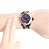 Guess BFF Multifunction Blue Dial Two Tone Steel Strap Watch for Women - W0231L6 Buy Now By Guess