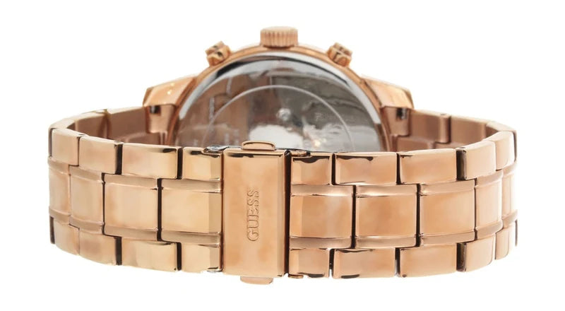 Guess Sunrise Quartz Rose Gold Dial Rose Gold Steel Strap Watch For Women - W0330L2 Buy Now By Guess