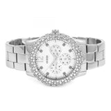 Guess Dazzler Diamonds Silver Dial Silver Steel Strap Watch for Women - W0335L1 Buy Now By Guess