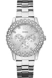 Guess Dazzler Diamonds Silver Dial Silver Steel Strap Watch for Women - W0335L1 Buy Now By Guess