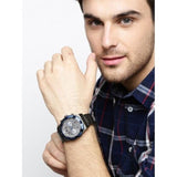 Guess Sport Analog Grey Dial Grey Steel Strap Watch for Men - W0377G5 Buy Now By Guess