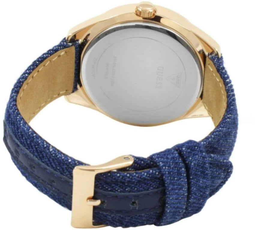 Guess Little Flirt Quartz Blue Dial Blue Leather Strap Watch For Women - W0456L6 Buy Now By Guess