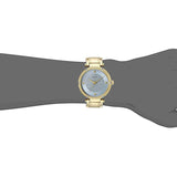 Guess Park Avenue Blue Dial Gold Steel Strap Watch For Women - W0695L2 Buy Now By Guess