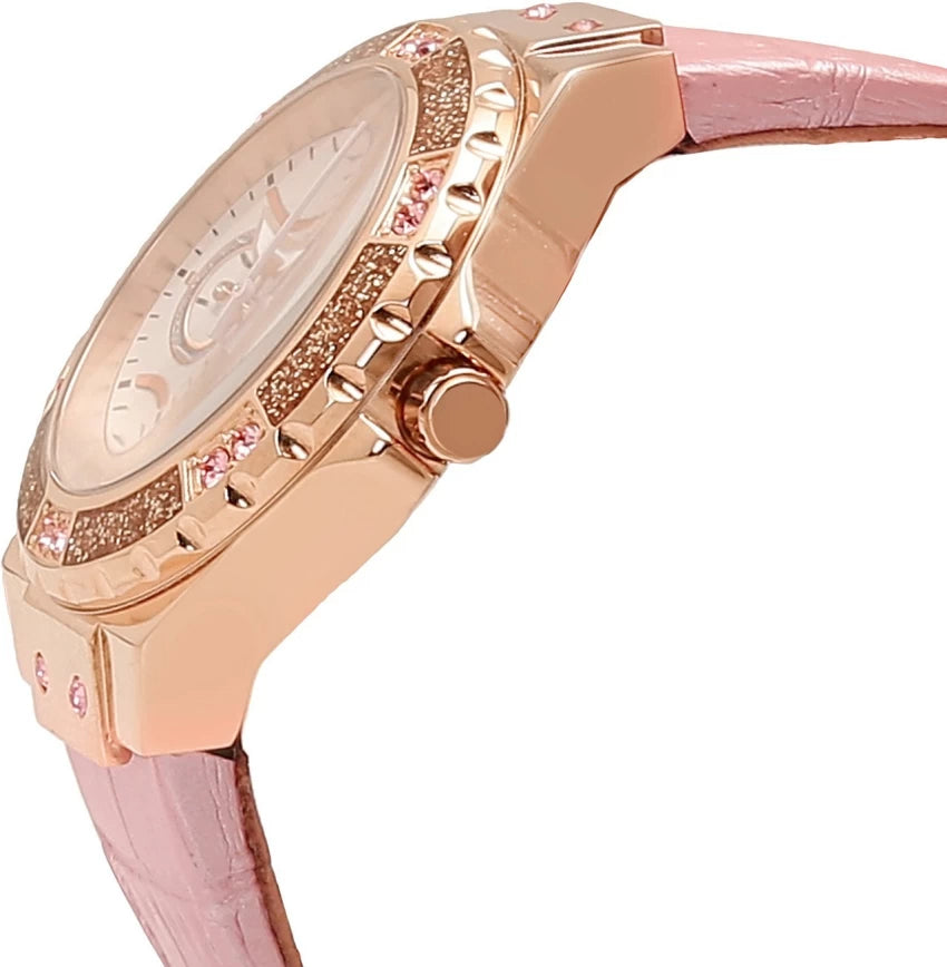 Guess Limelight Quartz Analog White Dial Pink Leather Strap Watch For Women - W0775l3 Buy Now By Guess