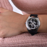 Guess G-Twist Quartz Black Dial Black Silicone Strap Watch For Men - W0911L8 Buy Now By Guess