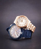 Guess Trade Blue Dial Blue Silicone Strap Watch for Men - W0967G2 Buy Now By Guess