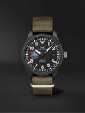 IWC Pilot’s Watch Mark XVIII Top Gun Edition “SFTI” Black Dial Green Nylon Strap Watch for Men - IW324712 Buy Now By IWC