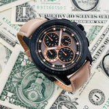 Michael Kors Ryker Chronograph Black Dial Beige Leather Strap Watch For Men - MK8520 Buy Now By Michael Kors