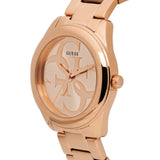 Guess G-Twist Rose Gold Dial Rose Gold Steel Strap Watch for Women - W1082L3 Buy Now By Guess