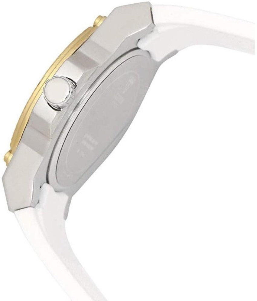 Guess Zena Analog White Dial White Rubber Strap Watch For Women - W1094L1 Buy Now By Guess