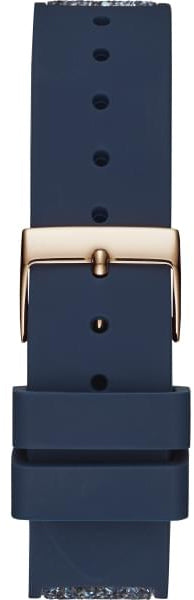 Guess Swirl Analog Quartz White Dial Blue Rubber Strap Watch for Women - W1096L4 Buy Now By Guess