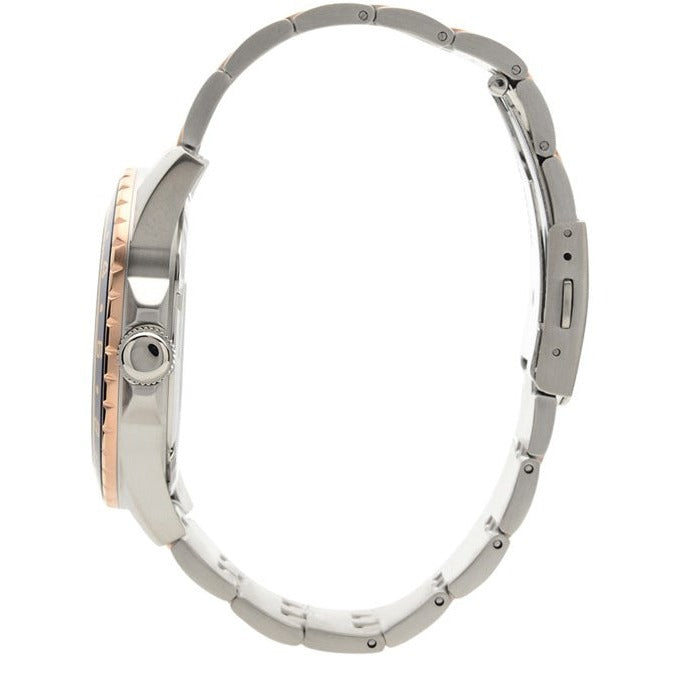 Guess Odyssey Blue Dial Two Tone Steel Strap Watch For Men - W1107G3 Buy Now By Guess