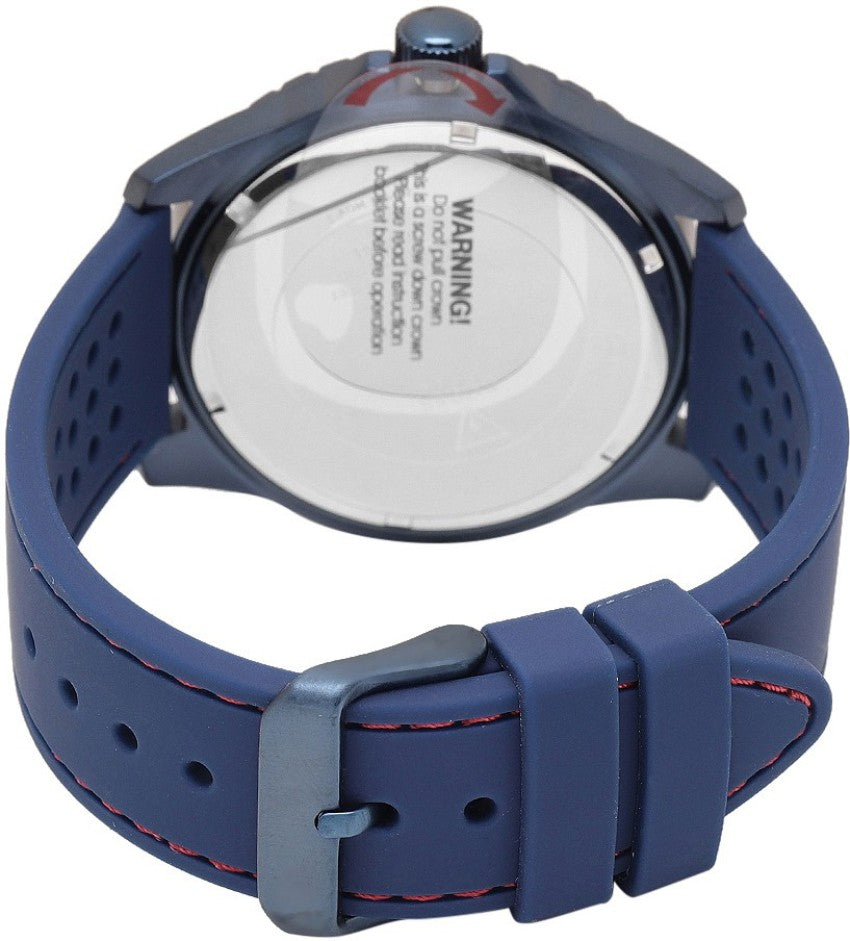 Guess Odyssey Analog Blue Dial Blue Rubber Strap Watch For Men - W1108G1 Buy Now By Guess