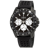 Guess Odyssey Quartz Black Dial Black Silicone Strap Watch For Men - W1108G3 Buy Now By Guess
