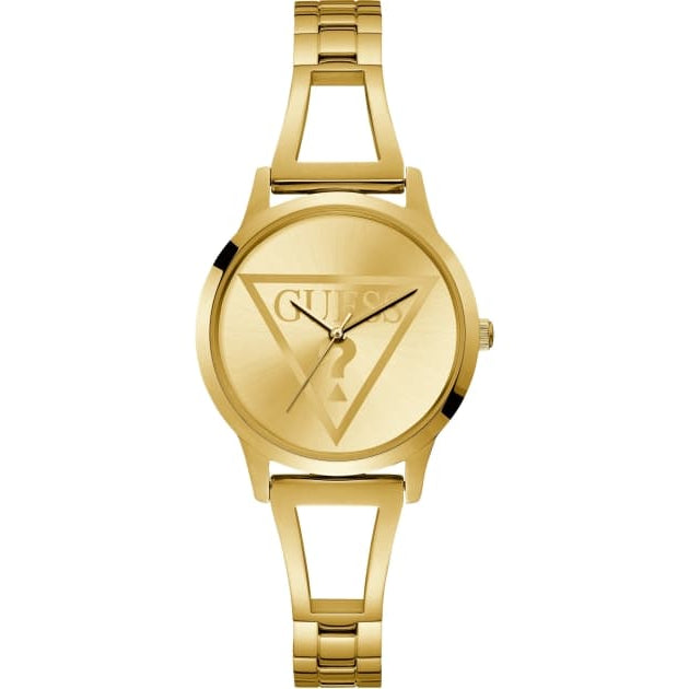Guess Lola Quartz Gold Dial Gold Steel Strap Watch For Women - W1145L3 Buy Now By Guess