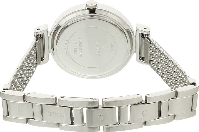 Guess Quartz Silver Dial Silver Mesh Bracelet Watch For Women - W1152L1 Buy Now By Guess