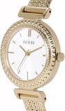 Guess Quartz White Dial Gold Steel Strap Watch For Women - W1152L2 Buy Now By Guess