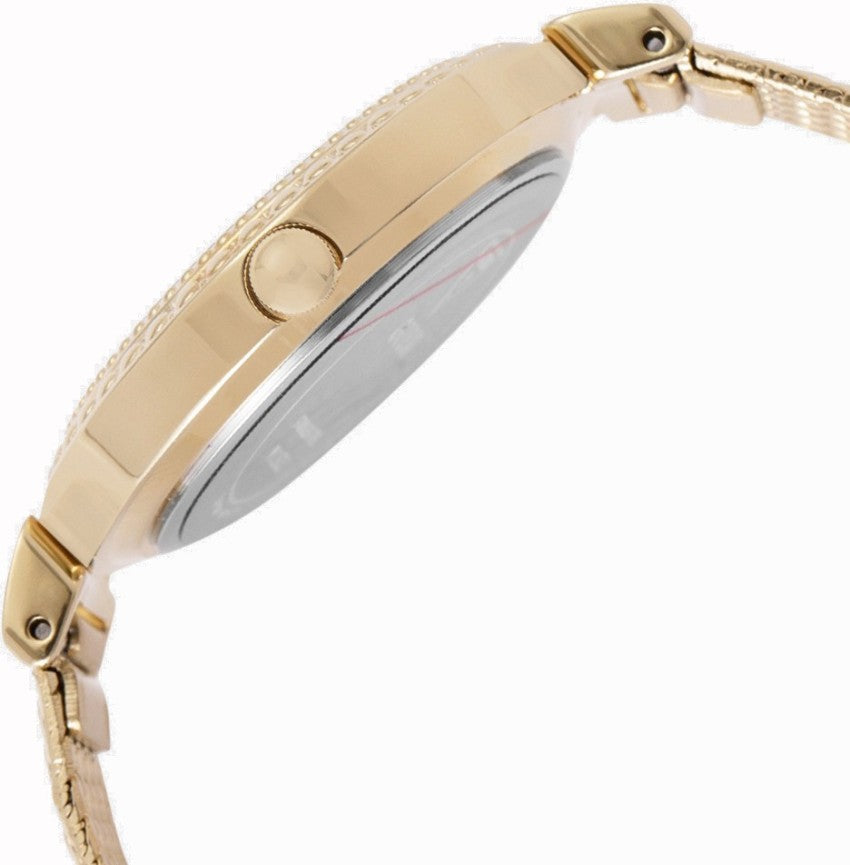 Guess Quartz White Dial Gold Steel Strap Watch For Women - W1152L2 Buy Now By Guess