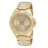 Guess Frontier Diamonds Gold Dial Gold Steel Strap Watch For Women - W1156L2 Buy Now By Guess