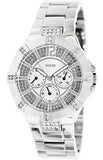Guess Vista Diamonds Silver Dial Silver Steel Strap Watch for Women - W12080L1 Buy Now By Guess