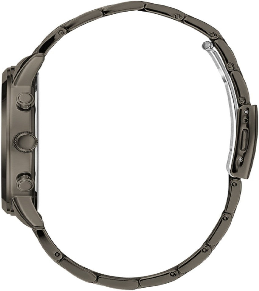 Guess Hendrix Chronograph Gunmetal Dial Gunmetal Steel Strap Watch for Men - W1309G3 Buy Now By Guess