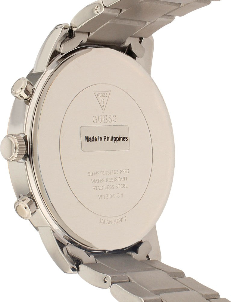 Guess Hendrix Chronograph Blue Dial Two Tone Steel Strap Watch for Men - W1309G4 Buy Now By Guess