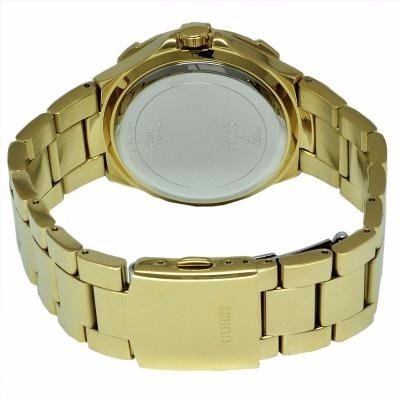 Guess Vista Diamonds Gold Dial Gold Steel Strap Watch for Women - W13573L1 Buy Now By Guess