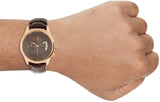 Guess Analog Chronograph Brown Dial Brown Leather Strap Watch For Men - W14052G2 Buy Now By Guess