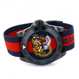 Gucci Dive Tiger Blue and Red Dial Blue Red Blue Nylon Strap Watch For Men - YA136215 Buy Now By Gucci