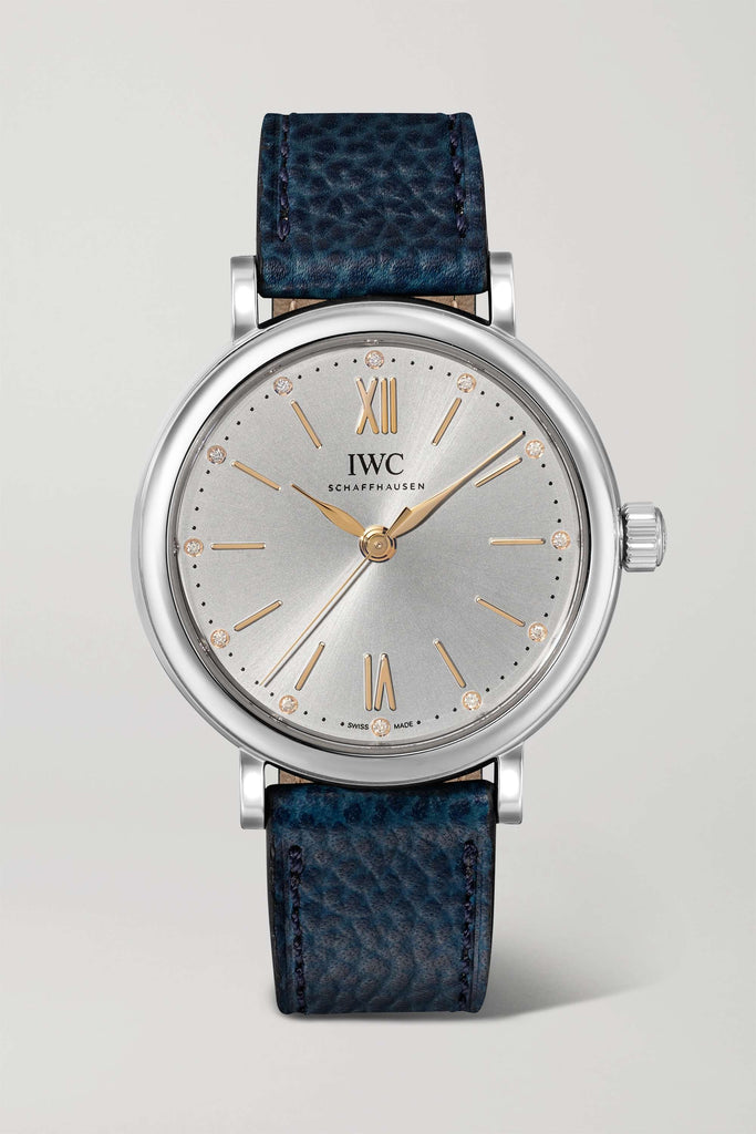 IWC Portofino Automatic Silver Dial Blue Leather Strap Watch for Women - IW357411 Buy Now By IWC