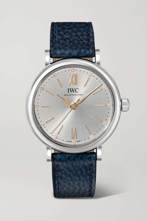 IWC Portofino Automatic Silver Dial Blue Leather Strap Watch for Women - IW357411 Buy Now By IWC