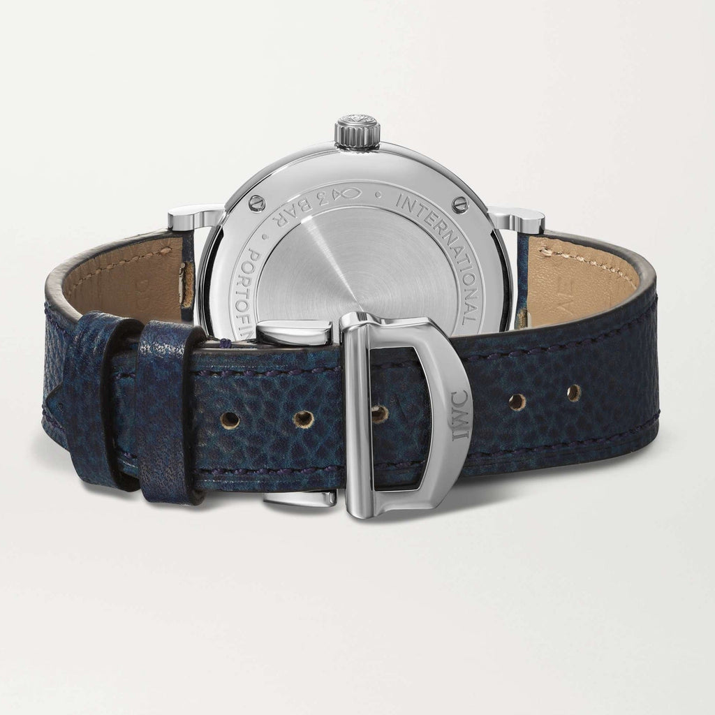 IWC Portofino Automatic Silver Dial Blue Leather Strap Watch for Women - IW357411 Buy Now By IWC