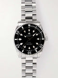 Gucci Dive Automatic Black Dial Silver Steel Strap Watch for Men - YA136353 Buy Now By Gucci