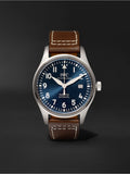 IWC Pilot's Mark XVIII Le Petit Prince Blue Dial Brown Leather Strap Watch for Men - IW327004 Buy Now By IWC