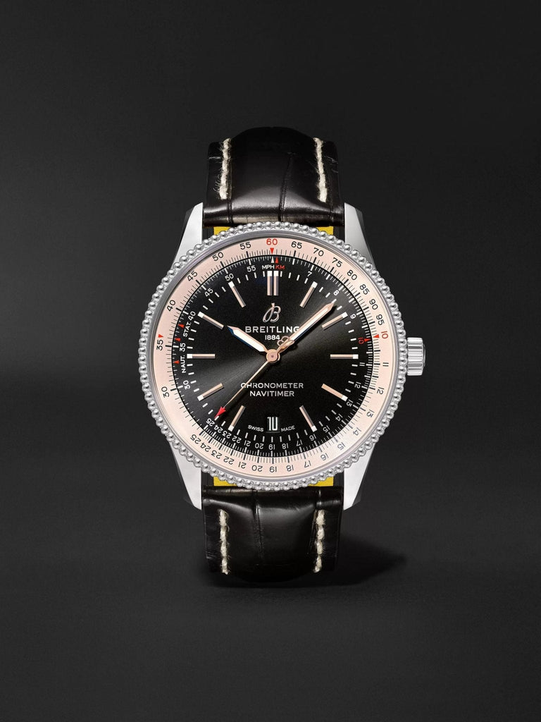 Breitling Navitimer 1 Automatic 41mm Black Dial Black Leather Strap Mens Watch - A17326211B1P2 Buy Now By Breitling