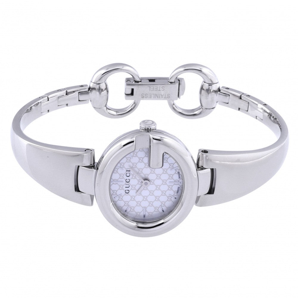 Gucci Guccissima Quartz Silver Dial Silver Steel Strap Watch For Women - YA134511 Buy Now By Gucci