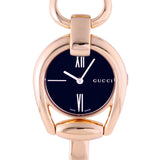 Gucci Horsebit Collection Black Dial Rose Gold Steel Strap Watch For Women - YA139507 Buy Now By Gucci